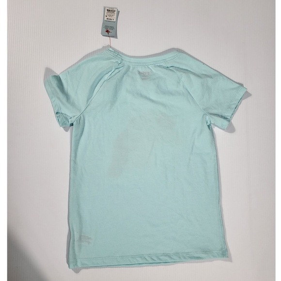 Cat & Jack Girls' Sequin Unicorn Shirt Short Sleeve Top Blue Size L - Picture 6 of 6